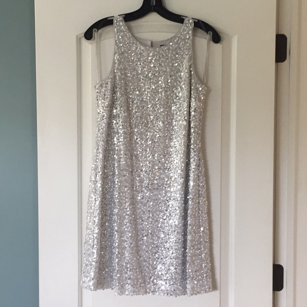 White House Black Market Sequin Shift Dress
